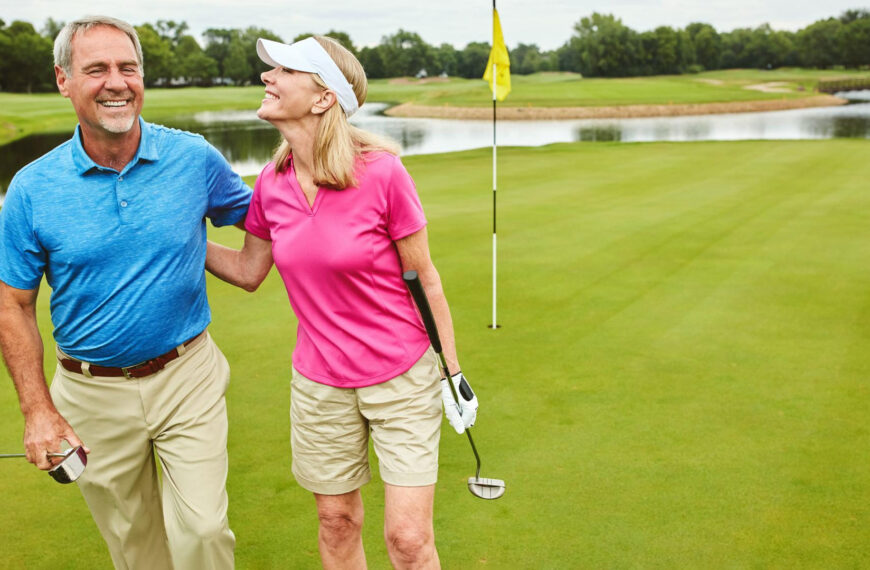 Golf wear for men and women.